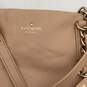 Womens Tan Leather Bottom Stud Inner Pocket Double Handle Shoulder Bag image number 5