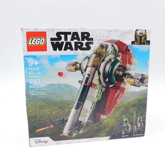 LEGO Star Wars 75312 Boba Fett's Starship IOB W/ Manual image number 1