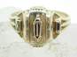 Vintage 10K Gold Black Enamel Class Ring 4.6g image number 7
