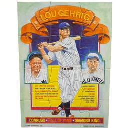 1985 HOF Lou Gehrig Donruss Diamond Kings Puzzle New York Yankees