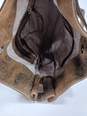 Michael Kors Hamilton Tan/Black Distressed Tote Bag image number 3