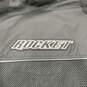 Mens Black Mesh Long Sleeve Front Pocket Full-Zip Motorcycle Jacket Size 4XL image number 4
