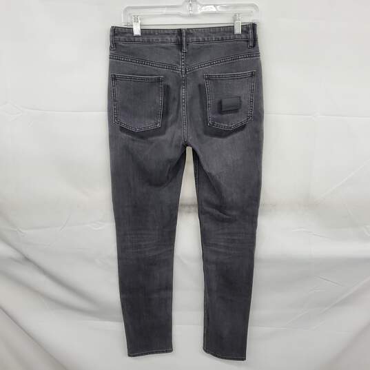 Burberry Women's Washed Out Black Cotton High Rise Skinny Jeans Size 27 w/COA image number 3