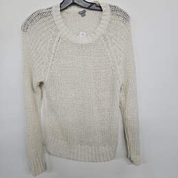 Ivory Knit Long Sleeve Sweater