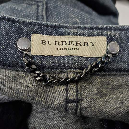 Burberry Men's Blue Denim Straight Leg Jeans Size 30R image number 4