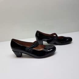 Hotter Black Patent Leather Mary Janes - Sz 10