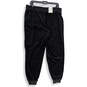 NWT Womens Black Elastic Waist Relaxed Fit Tapered Leg Jogger Pants Size L image number 2