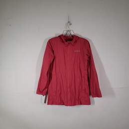 Girls Long Sleeve Hooded Front Pockets Full-Zip Windbreaker Jacket Sz L (14-16) alternative image