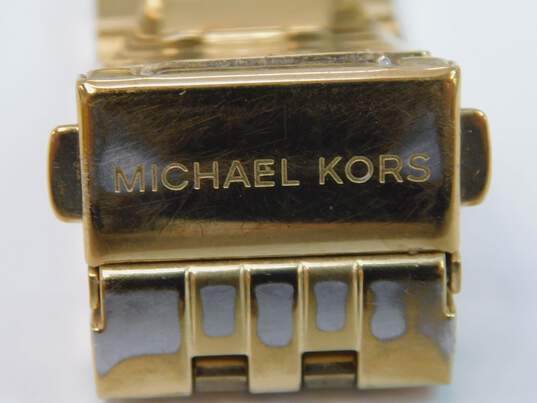 Men's Michael Kors MK-8281 Gold Tone Chronograph Watch image number 5