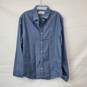 Original Penguin Classic Fit Blue Teal Button-Up Shirt Size Medium image number 1