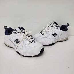 NWT New Balance MN's 608 V2 Casual Comfort White & Blue Trim Sneakers Size 9