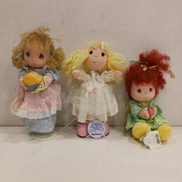 Precious Moments Collector Cloth Dolls Assorted 3pc Lot alternative image