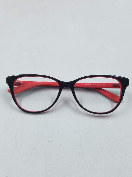 Calvin Klein Brown Oval Eyeglasses image number 1