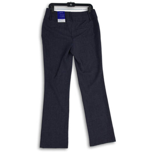 Buy the NWT Womens Blue Flat Front High Rise Bootcut Leg Ankle Pants Size 6