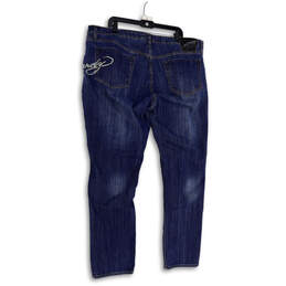 Womens Blue Denim Medium Wash Stretch Pocket Straight Leg Ankle Jeans Sz 24 alternative image