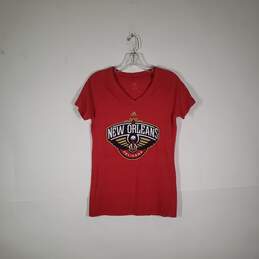Womens Short Sleeve New Orleans Pelicans Basketball-NBA T-Shirt Size Large