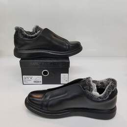 Karl Lagerfeld PARIS Men's Black Leather Slip on Loafer US Size 13 NIB alternative image