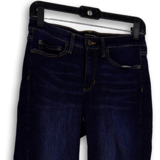 Womens Blue Denim Medium Wash Stretch Pockets Skinny Jeans Size 27/4P image number 3