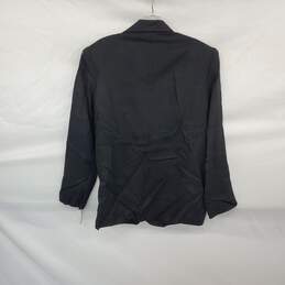 Chaus Vintage Black Linen Blazer Jacket WM Size 12 NWT alternative image