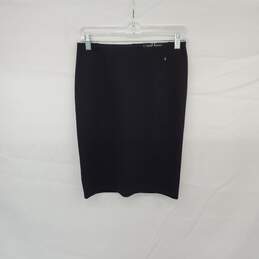 Liverpool Los Angeles Black Textured Pencil Skirt WM Size 2/26 P NWT