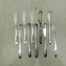 Set of 10 Oneida Community Silver-plated QUEEN BESS II Butter Knives alternative image