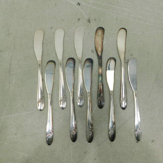 Set of 10 Oneida Community Silver-plated QUEEN BESS II Butter Knives image number 2