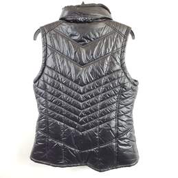 Michael Kors Women Black Quilted Faux Fur Vest L alternative image