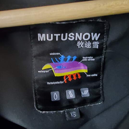 Mutusnow Black Weatherproof Jumpsuit Size XS image number 3