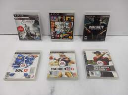 Bundle of 6 PS3 Video Games