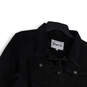 NWT Womens Black Denim Spread Collar Pockets Cropped Jean Jacket Size 3X image number 3