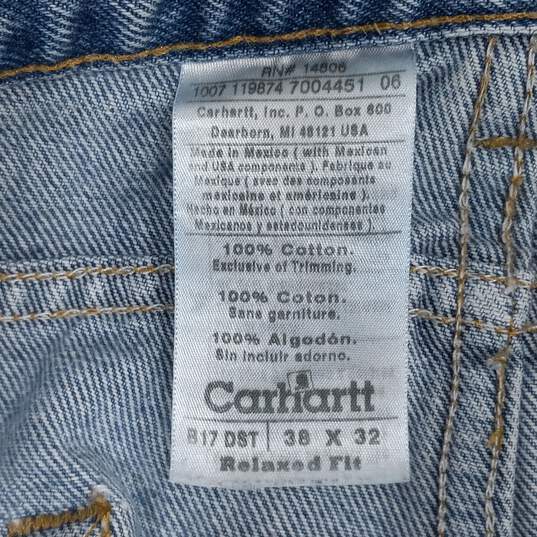 Carhartt Relaxed Fit Straight Jeans Men's Size 38x32 image number 3