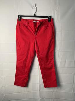 Loft Women's Red Capri Pants Size 6P