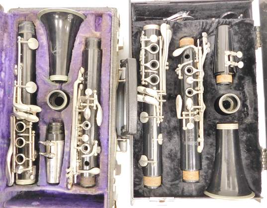 Selmer Model 1400 and Normandy Reso-Tone Flutes w/ Hard Cases and Accessories (Set of 2) image number 1