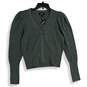 NWT Express Womens Green Long Sleeve Button Front Cardigan Sweater Size Small image number 1