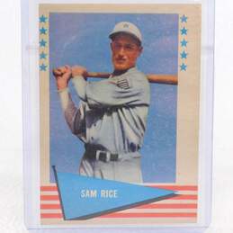 1961 HOF Sam Rice Fleer Baseball Greats Washington Nationals