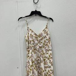 NWT Charlotte Russe Womens Multicolor Floral Ruffle Sleeveless Maxi Dress Size S