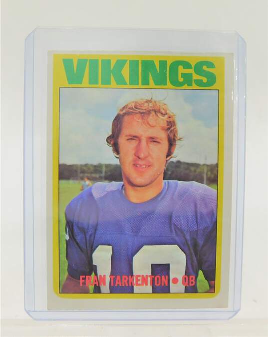 1972 HOF Fran Tarkenton Topps #225 Minnesota Vikings image number 1