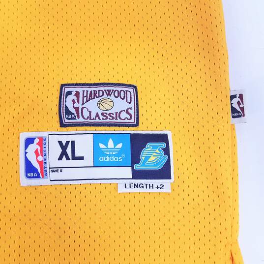 Adidas Hardwood Classic L.A. Lakers Byron Scott #4 Gold Jersey Sz. XL image number 3