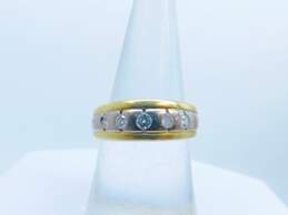 14K White & Yellow Gold 0.22 CTTW Diamond Multi Stone Ring 6.1g alternative image