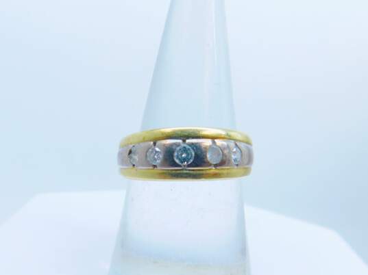 14K White & Yellow Gold 0.22 CTTW Diamond Multi Stone Ring 6.1g image number 2