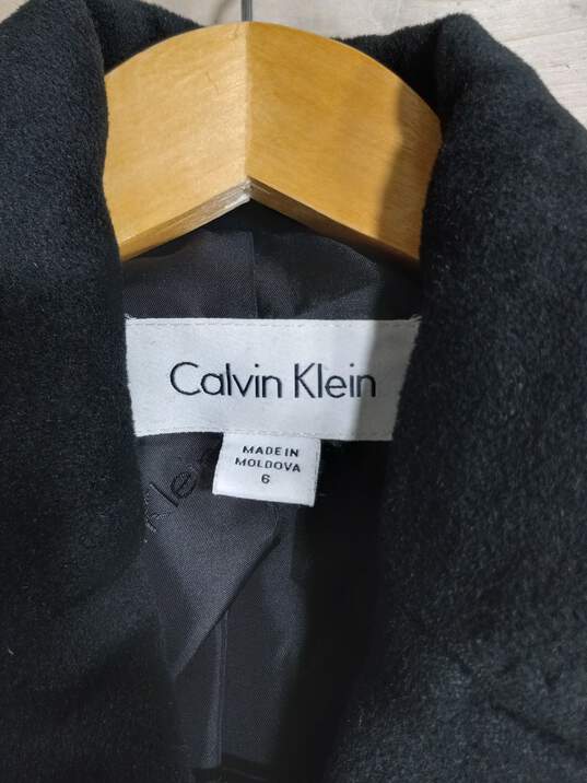 Men’s Calvin Klein Single Breasted Button-Up Overcoat Sz 6 image number 3