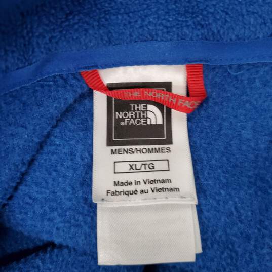 The North Face MN's Polartec Blue Fleece 1/4 Zip Pullover Size XL image number 3