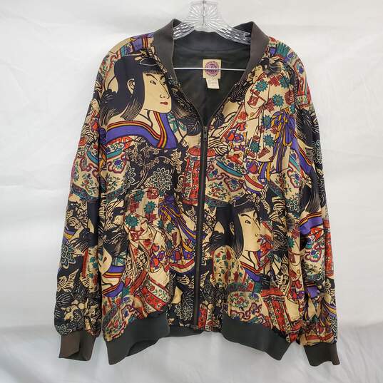 Real Clothes Silk New York WMN's 100% Silk Bomber Jacket Size S image number 1