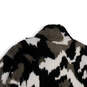 Womens Multicolor Camo Mock Neck 1/4 Zip Long Sleeve Pullover Sweater Sz L image number 4
