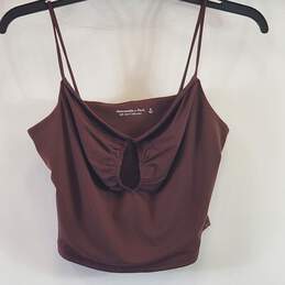 Abercrombie & Fitch Women Brown Cropped Tank M NWT