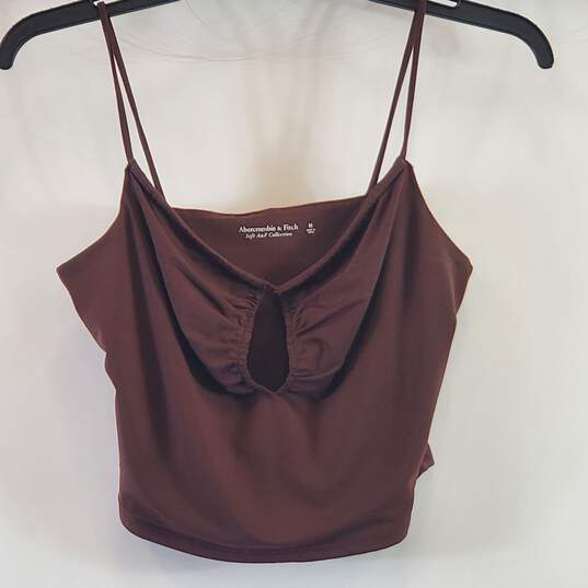 Abercrombie & Fitch Women Brown Cropped Tank M NWT image number 1