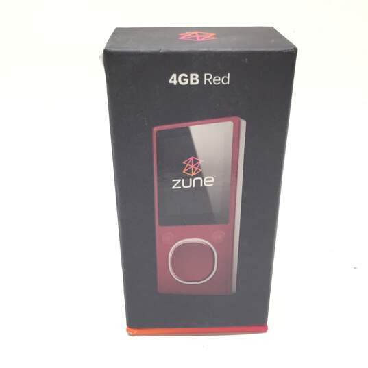 Zune Red 4GB MP3 Digital Media Player 1124 image number 4