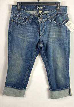 Lucky Brand Women Blue Capri Jeans Sz 12 NWT