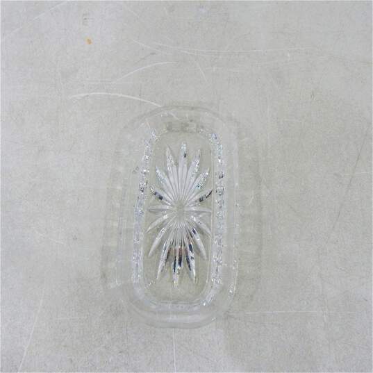 Marquis by Waterford Crystal Canterbury Pattern Covered Butter Dish image number 4