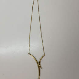 Designer Swarovski Gold-Tone Rhinestones Fashionable Drop Pendant Necklace alternative image
